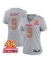 Blaine Gabbert 9 Kansas City Chiefs Super Bowl LVIII Champions 4X Atmosphere Fashion Game Women Jersey – Gray