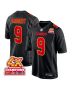 Blaine Gabbert 9 Kansas City Chiefs Super Bowl LVIII Champions 4X Fashion Game Men Jersey – Carbon Black