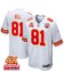 Blake Bell 81 Kansas City Chiefs Super Bowl LVIII Champions 4X Game Men Jersey – White