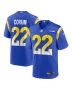 Blake Corum 22 Los Angeles Rams 2024 NFL Draft Game Jersey – Royal