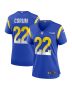 Blake Corum 22 Los Angeles Rams Game Women Jersey – Royal