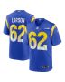 Blake Larson 62 Los Angeles Rams Game Men Jersey – Royal
