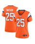 Blake Watson 25 Denver Broncos Women’s Team Game Jersey – Orange