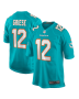Bob Griese 12 Miami Dolphins Men Game Retired Jersey – Aqua