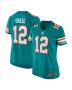 Bob Griese 12 Miami Dolphins Women Retired Jersey – Aqua