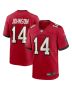 Brad Johnson 14 Tampa Bay Buccaneers Men Game Retired Jersey – Red