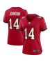 Brad Johnson 14 Tampa Bay Buccaneers Women Game Retired Jersey – Red