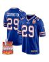 Brandon Codrington 29 Buffalo Bills Super Bowl LIX Champions Patch Game Men Jersey – Royal