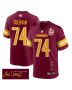 Brandon Coleman 74 Washington Commanders Super Bowl LIX Champions Patch ‘New Orleans – A Symphony of Sport’ EMBROIDERED Game Men Jersey – Burgundy