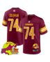 Brandon Coleman 74 Washington Commanders Super Bowl LIX New Orleans Patch Game Men Jersey – Burgundy