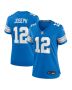 Brandon Joseph 12 Detroit Lions Women’s Team Game Jersey – Blue