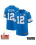 Brandon Joseph #12 Detroit Lions Super Bowl LIX YOUTH Jersey – Blue