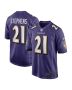 Brandon Stephens 21 Baltimore Ravens Team Game Men Jersey – Purple