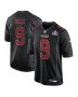 Brayden Willis 9 San Francisco 49ers Super Bowl LVIII Patch Fashion Game Men Jersey – Carbon Black