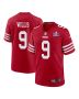 Brayden Willis 9 San Francisco 49ers Super Bowl LVIII Patch Game Men Jersey – Scarlet