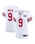 Brayden Willis 9 San Francisco 49ers Super Bowl LVIII Patch Game Women Jersey – White