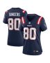 Braylon Sanders 80 New England Patriots Women’s Game Jersey – Navy
