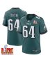 Brett Toth #64 Philadelphia Eagles Super Bowl LIX Jersey – Men’s – Midnight Green