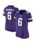 Brian Asamoah II 6 Minnesota Vikings Women’s Game Jersey – Purple
