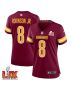 Brian Robinson #8 Washington Commanders Super Bowl LIX Women’s Jersey – Burgundy