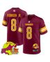 Brian Robinson Jr. 8 Washington Commanders Super Bowl LIX New Orleans Patch Game Men Jersey – Burgundy