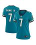 Brian Thomas Jr. 7 Jacksonville Jaguars Women’s Prowler Throwback Retired Player Game Jersey – Teal