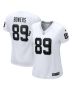 Brock Bowers 89 Las Vegas Raiders Women’s Game Jersey – White