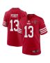 Brock Purdy 13 San Francisco 49ers NFC Champions Patch Game Men Jersey – Scarlet