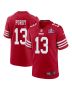 Brock Purdy 13 San Francisco 49ers Super Bowl LVIII Patch Game Men Jersey – Scarlet