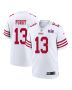 Brock Purdy 13 San Francisco 49ers Super Bowl LVIII Patch Game Men Jersey – White