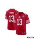 Brock Purdy 13 San Francisco 49ers Super Bowl LVIII Patch Game YOUTH Jersey – Scarlet