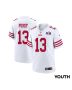 Brock Purdy 13 San Francisco 49ers Super Bowl LVIII Patch Game YOUTH Jersey – White