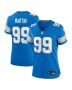 Brodric Martin 99 Detroit Lions Women’s Team Game Jersey – Blue