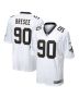 Bryan Bresee 90 New Orleans Saints Game Jersey – Men, White