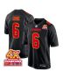 Bryan Cook 6 Kansas City Chiefs Super Bowl LVIII Champions 4X Fashion Game Men Jersey – Carbon Black