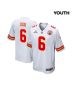 Bryan Cook 6 Kansas City Chiefs Super Bowl LVIII Patch Game YOUTH Jersey – White