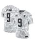 Bryce Young 9 Carolina Panthers 2024 Salute to Service Limited Men Jersey – Arctic Camo