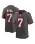 Bucky Irving 7 Tampa Bay Buccaneers Alternate Game Men Jersey – Pewter