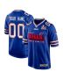Buffalo Bills Super Bowl LIX Champions Big Bills Game Men Custom Jersey – Royal