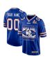 Buffalo Bills Super Bowl LIX Champions Helmet Game Men Custom Jersey – Royal