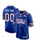 Buffalo Bills Super Bowl LIX Champions V2 Game Men Custom Jersey – Royal