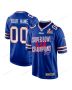 Buffalo Bills Super Bowl LIX Champions V5 Game Men Custom Jersey – Royal