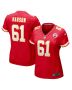C.J. Hanson 61 Kansas City Chiefs Women’s Game Jersey – Red