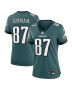 C.J. Uzomah 87 Philadelphia Eagles Women Team Game Jersey – Midnight Green