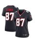 Cade Stover 87 Houston Texans Women Team Game Jersey – Navy
