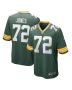 Caleb Jones 72 Green Bay Packers Men Game Jersey – Green