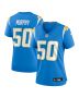 Caleb Murphy 50 Los Angeles Chargers Women’s Game Jersey – Powder Blue