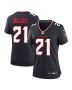 Calen Bullock 21 Houston Texans Women’s Team Game Jersey – Navy