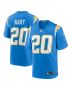 Cam Hart 20 Los Angeles Chargers Team Game Men Jersey – Powder Blue