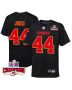 Cam Jones 44 Kansas City Chiefs Super Bowl LVIII Champions 4 Stars Patch Fashion Game YOUTH Jersey – Carbon Black